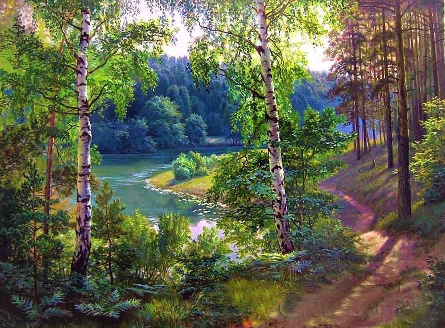 ЛЕСНОЙ ПЕЙЗАЖ - лесной пейзаж, природа - оригинал