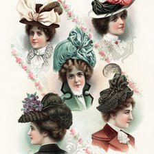 Схема вышивки «Шляпки»
