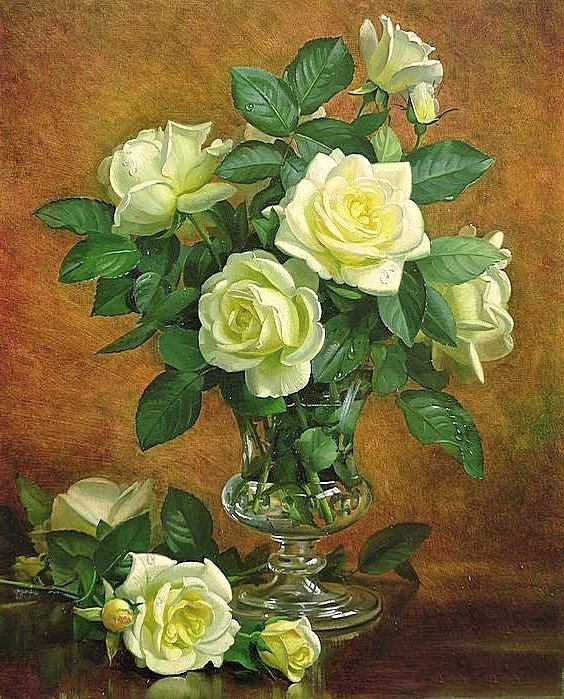 Розы - картина, цветы, розы, живопись - оригинал