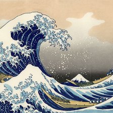 Оригинал схемы вышивки «Большая волна в Канагаве» (№1725472)