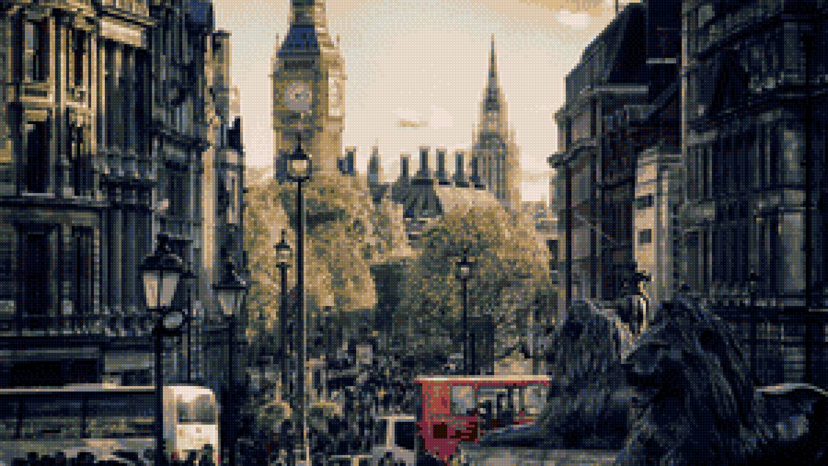 Лондон - биг бен, мечта, город, лондон, пейзаж, львы - предпросмотр