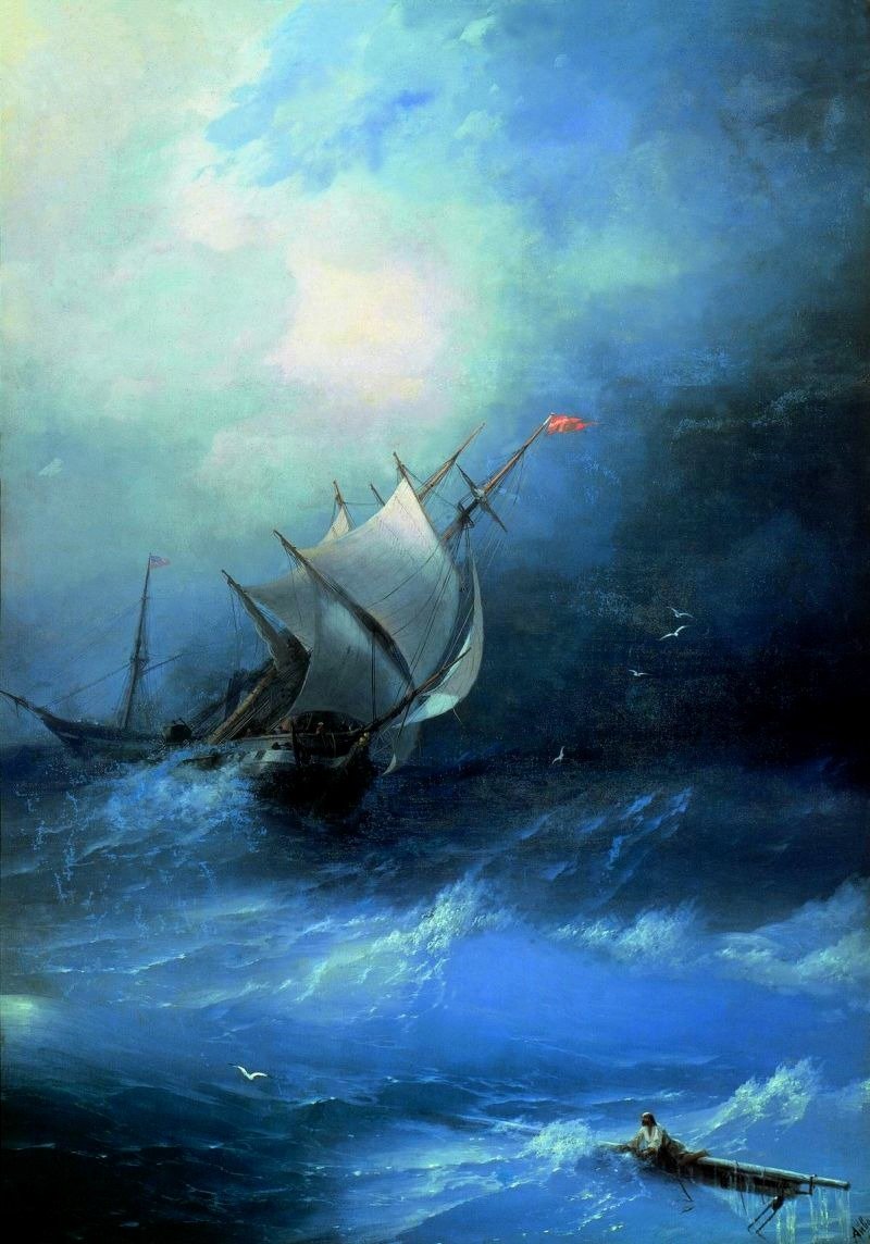 Буря на Ледовитом океане - море, искусство, корабль, шторм, айвазовский - оригинал