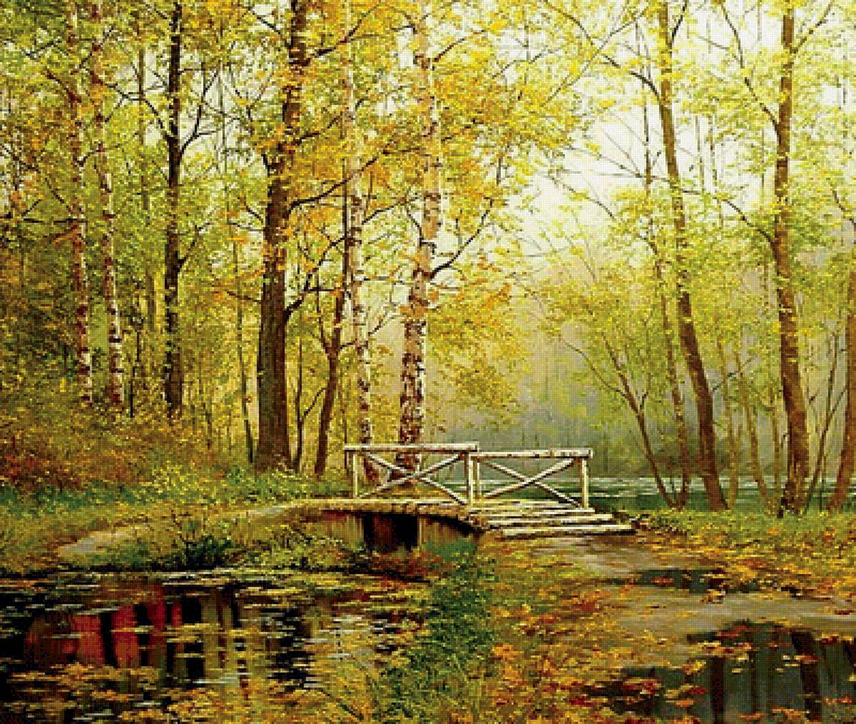 осень в лесу - природа, пейзаж, осень - предпросмотр