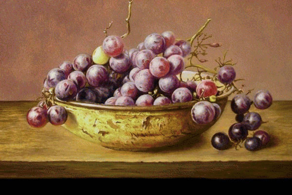 Виноград - натюрморт, фрукты - предпросмотр