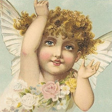 Оригинал схемы вышивки «ангелочек» (№1737623)