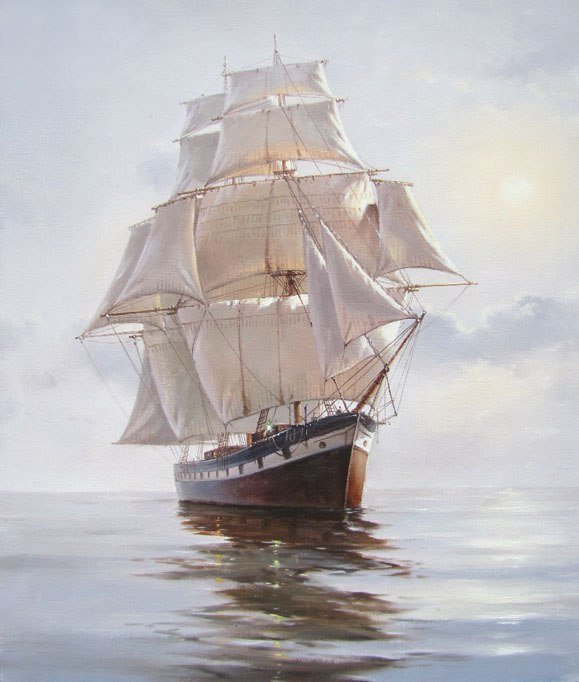 Фрегат - корабль, море, фрегат - оригинал