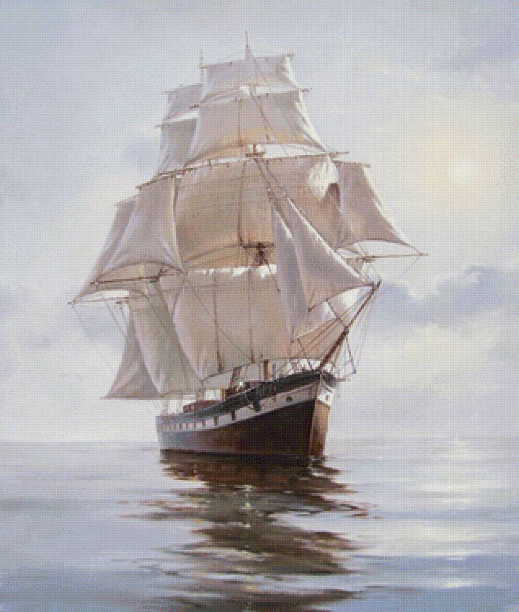 Фрегат - корабль, море, фрегат - предпросмотр