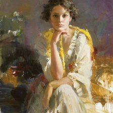 Схема вышивки «Pino Daeni Girl»