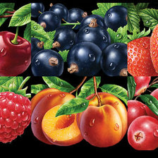 Схема вышивки «фруктово-ягодный микс»