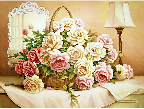 Серия "Розы". Букет - розы, букет, цветы, флора - оригинал