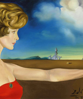 Сальвадор Дали "Портрет молодой женщины" - картины, живопись - оригинал