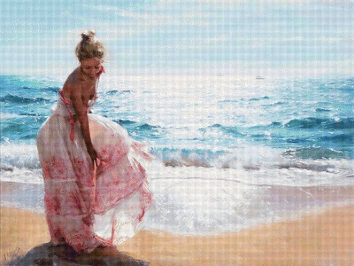 девушка на море - пляж, девушка, море, отдых - предпросмотр