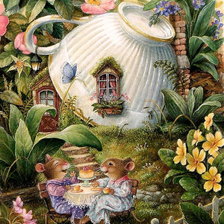 Оригинал схемы вышивки «в саду» (№1763379)