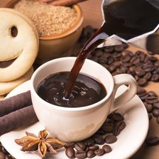 Схема вышивки «кофе с печеньками»