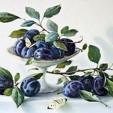 Схема вышивки «Plums»