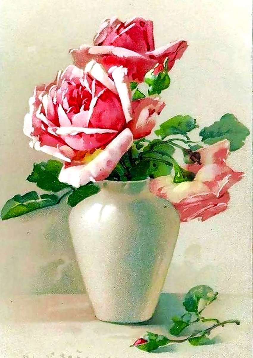 Натюрморт. - розы, натюрморт, цветы, живопись. - оригинал