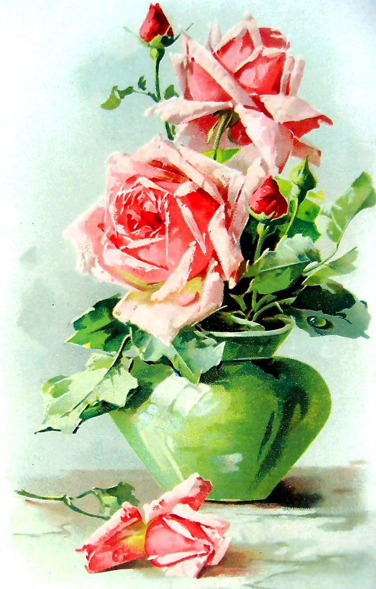Натюрморт. - натюрморт. живопись., цветы. розы - оригинал