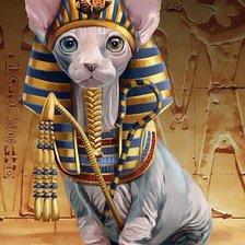 Оригинал схемы вышивки «фараон египет сфинкс царь» (№1775376)