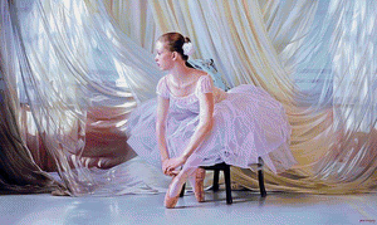 Балерина - танец, картина, балерины, девочки, танцовщицы - предпросмотр