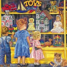Схема вышивки «у витрины с игрушками»