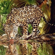 Схема вышивки «smädný leopard»