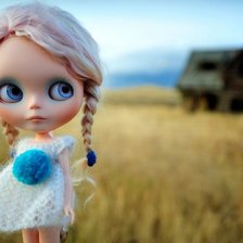 Схема вышивки «Кукла. Живая кукла. Голубые глаза. Девочка.»