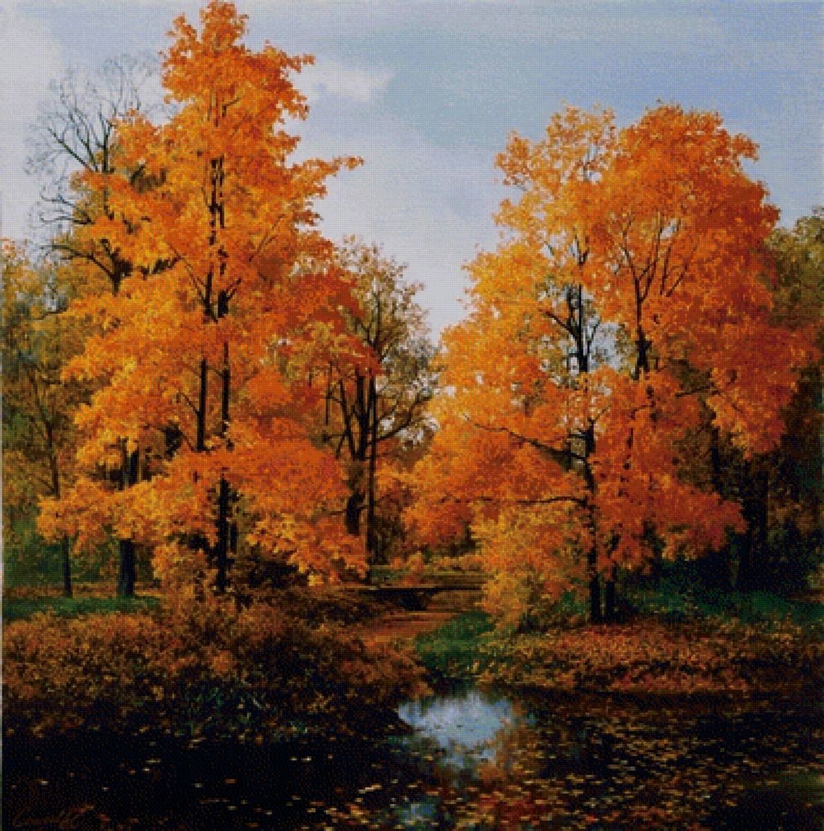 золотая осень - осень, пейзаж, лес, природа, золотая осень - предпросмотр