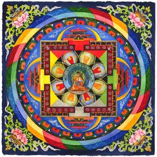 Оригинал схемы вышивки «Мандала Авалокитешвары» (№1781014)