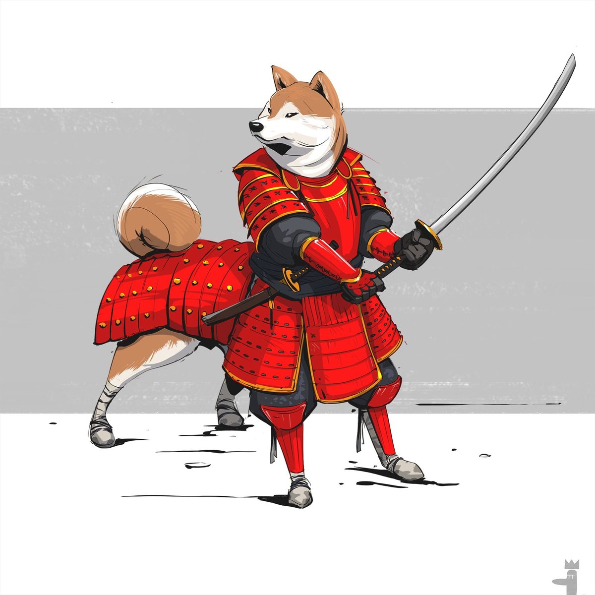 Самурай акита - воин, собака - оригинал