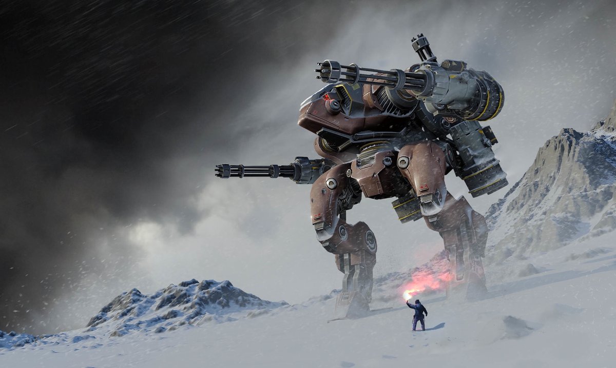 War Robots - робот, снег - оригинал