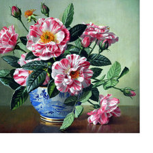 Оригинал схемы вышивки «Цветы в вазе» (№1784062)