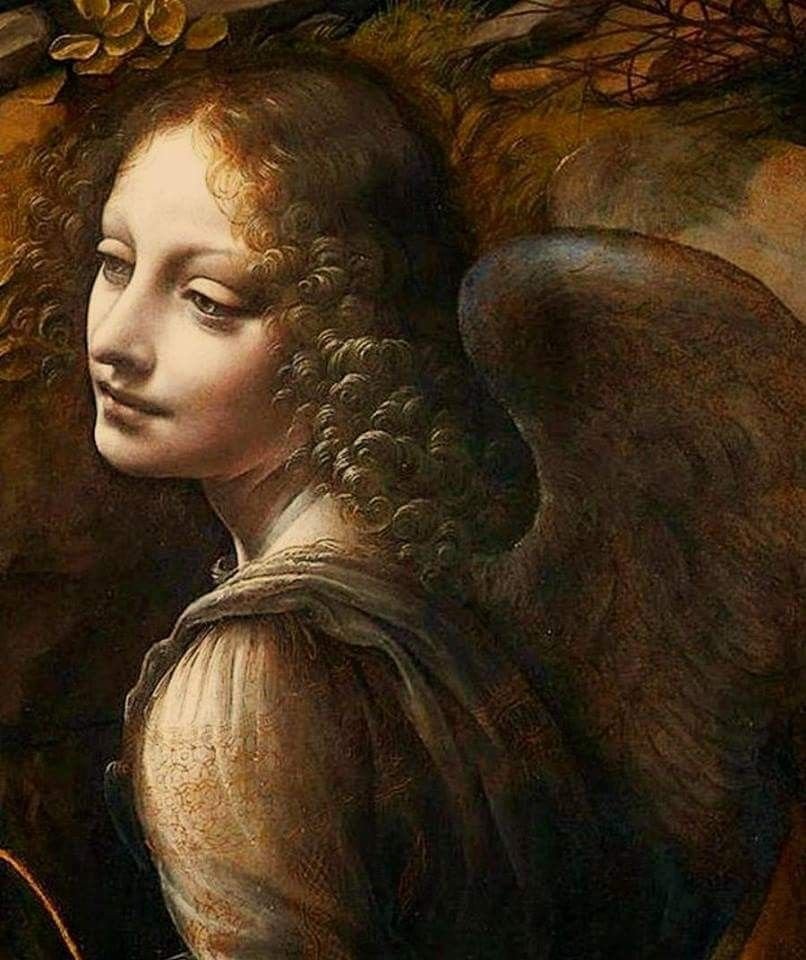 Ангел - живопись, ангел, картина, да винчи - оригинал