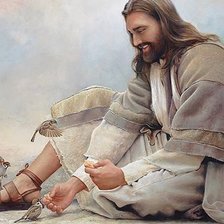 Оригинал схемы вышивки «исус» (№1786705)