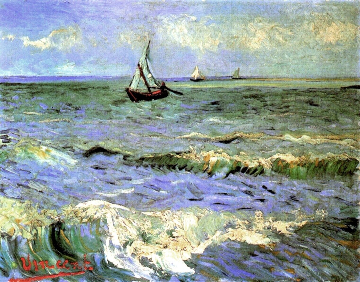 "Морской пейзаж в Сен-Мари"Винсент Ван Гог - картина - оригинал