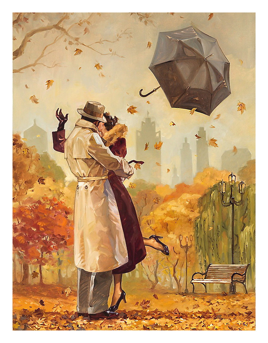 Путешествие домой - 2 - пара, осень, люди, зонт, влюбленные - оригинал