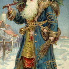 Схема вышивки «Санта в пути.»