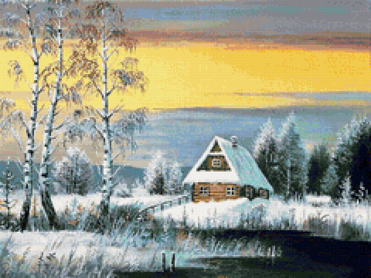 №1796661 - пейзаж зима, снег, вода, природа - предпросмотр