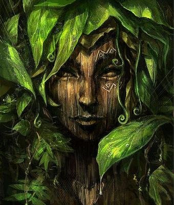 Дух леса - девушка, дех, фея, дерево - оригинал