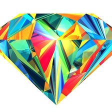 Разноцветный бриллиант