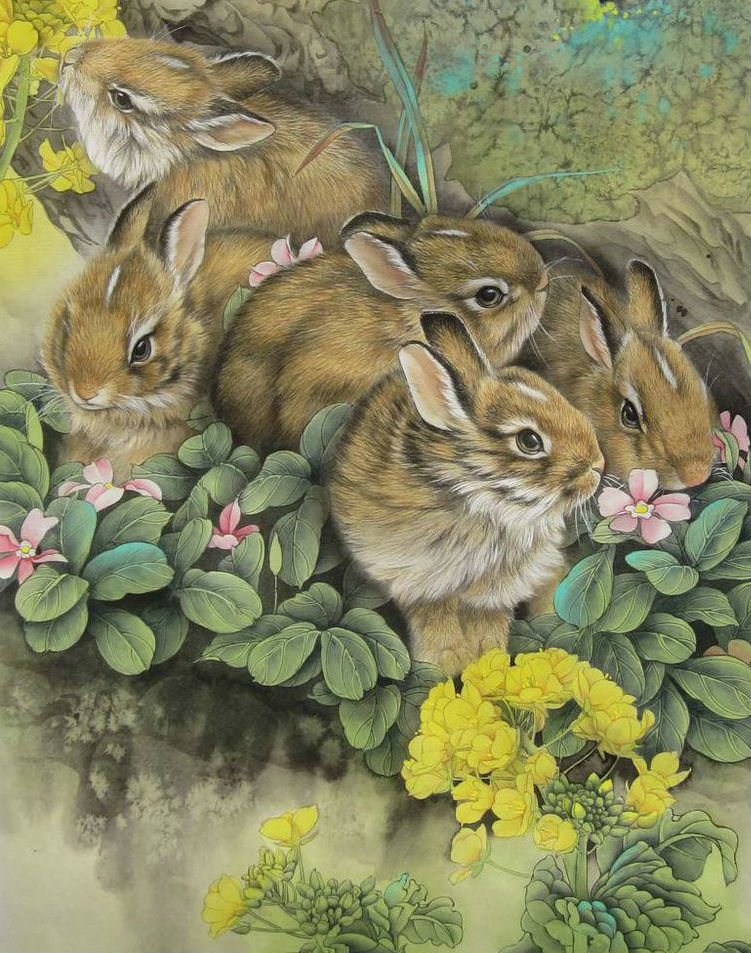 Кролики - звери, зайцы, животные - оригинал