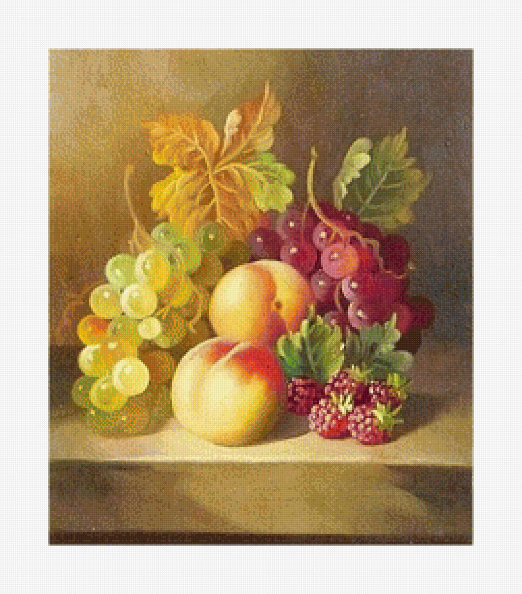 Персик и виноград - виноград - предпросмотр