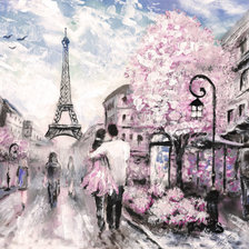 Схема вышивки «Весенний Париж»