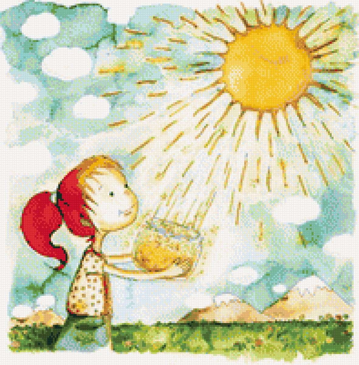 Солнечные лучики - солнце детство радость - предпросмотр