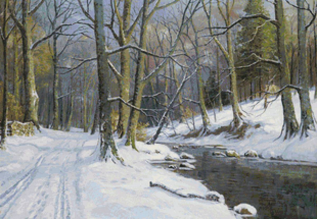 №1815072 - пейзаж зима, природа, снег, вода - предпросмотр