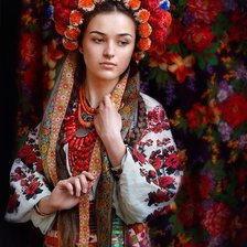Схема вышивки «Украиночка»