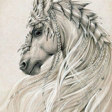 Схема вышивки «elvish horse»