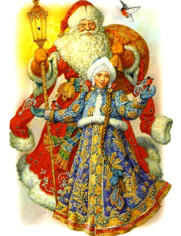 Дед Мороз и Снегурочка - новый год, снегурочка, зима, дед мороз - оригинал