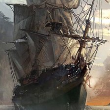 Схема вышивки «Ship and boat art»