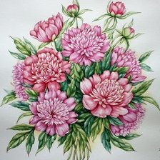 Оригинал схемы вышивки «цветы» (№1835998)