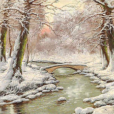 Оригинал схемы вышивки «Зимний пейзаж.» (№1839281)